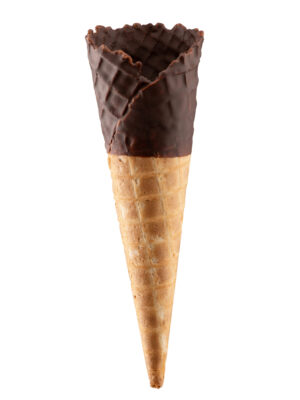 Tall Chocolate Waffle Cone (120)