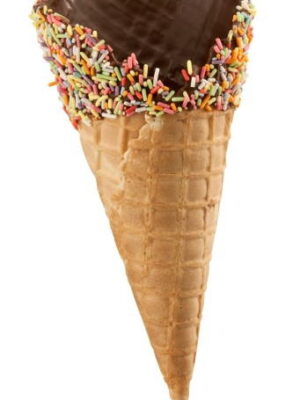 Medium Rainbow Waffle Cone