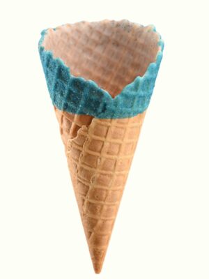 Medium Blue Sherbet Fizz Waffle Cone (66)
