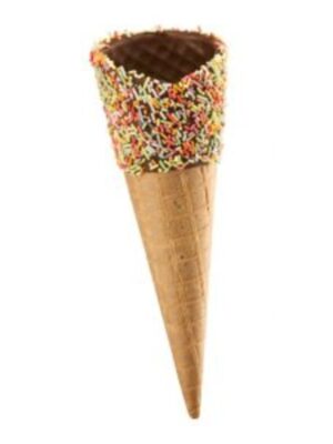 Tall Rainbow Sugar Cone (105)