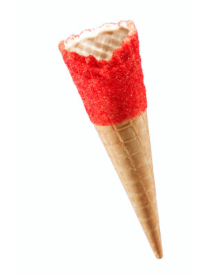 Tall Red Sherbet Fizz Waffle Cone (105)