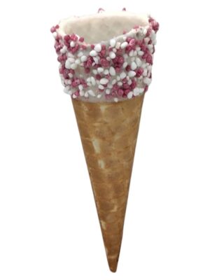 Tall Strawberry & Cream Sugar Cone (105)