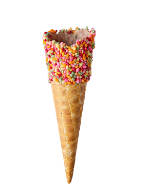 Tall Tutti Frutti Sugar Cone (105)