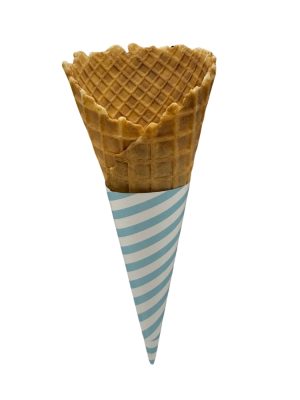 Blue Striped Cone Sleeves - for Marseille Waffle Cones (150)