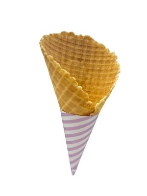 Purple Striped Cone Sleeves - for Medium Waffle Cones (150)